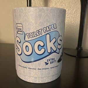 Hype Gifts Toilet Paper Socks “Sh*t Happens” Gag Gift Funny Novelty Socks